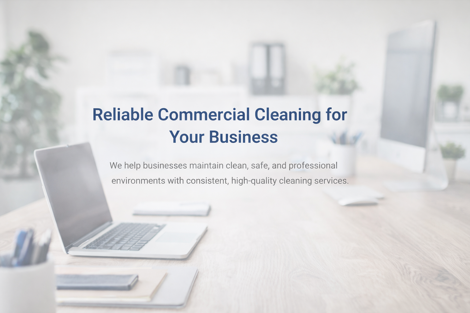 Professional office cleaning services showcased